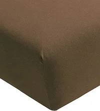 FORMESSE | Jersey-Spannleintuch "Bella Donna" 180/200 cm - 200/220 cm (Weiss) | braun